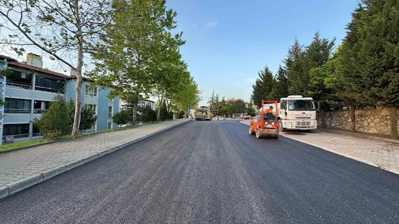 Serdar’da sıcak asfalt çalışması
