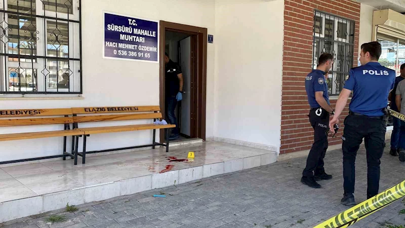 Elazığ’da mahalle muhtarı silahlı saldırıda yaralandı
