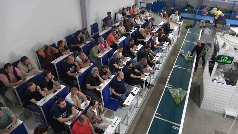 Yalova’daki çiçek mezatlarında Anneler Günü hareketliliği
