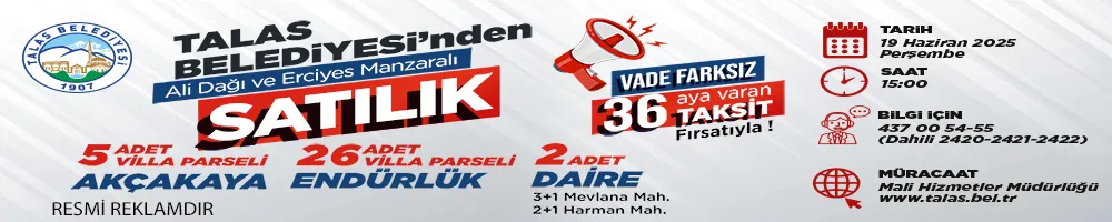 Talas Belediyesi - Resmi Reklamdır