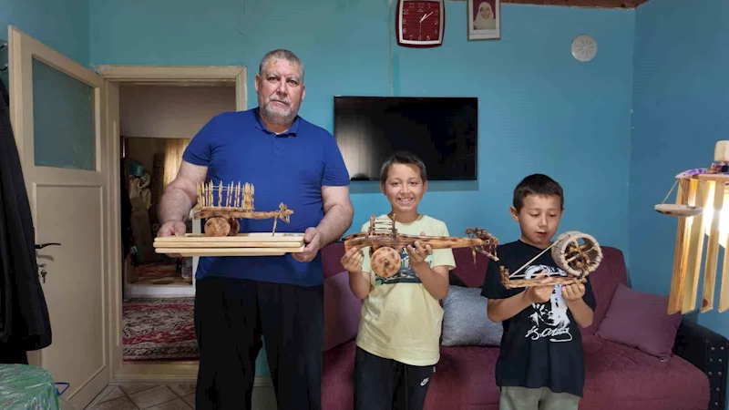Gedizli usta Yusuf Kartal’ın ahşap tutkusu
