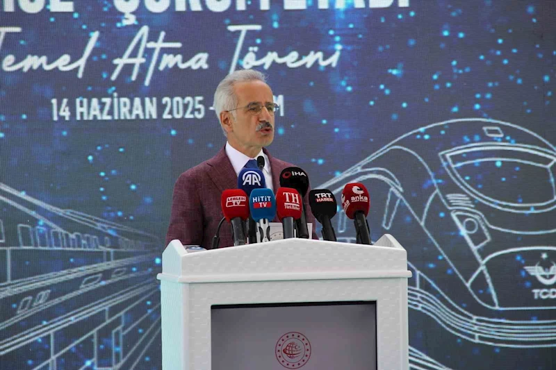 Ankara-Kırıkkale-Çorum-Samsun Hızlı Tren Projesi’nde Delice-Çorum etabının temeli atıldı
