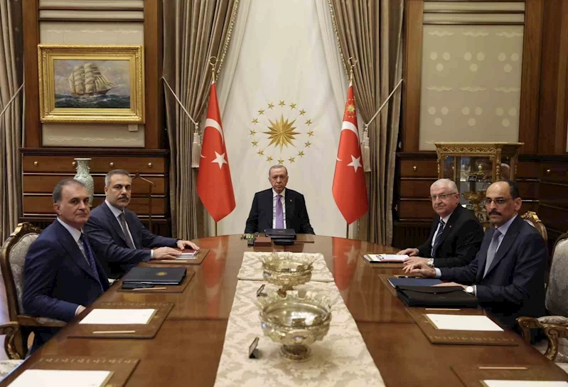 Cumhurbaşkanı Erdoğan başkanlığında güvenlik toplantısı gerçekleştirildi
