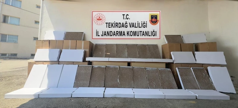 Tekirdağ’da jandarmadan silah ve kaçak makaron operasyonu

