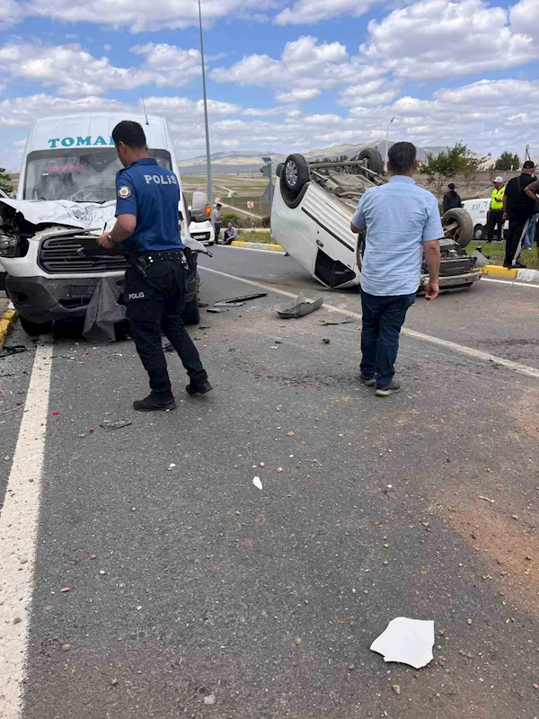 Tomarza’da trafik kazası: 1 yaralı