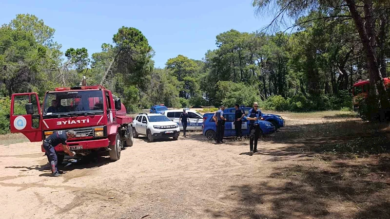 Manavgat’ta çalılık yangını büyümeden söndürüldü
