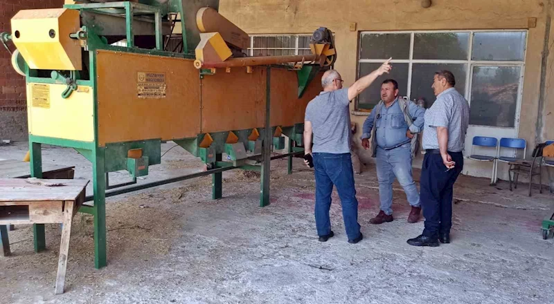Kütahya’da hububat tohum temizleme selektörleri sezona hazırlanıyor
