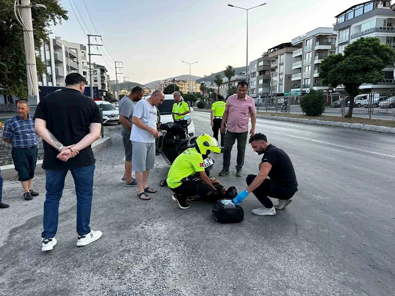 Milas’ta otomobil ile motosiklet çarpıştı: 1 yaralı
