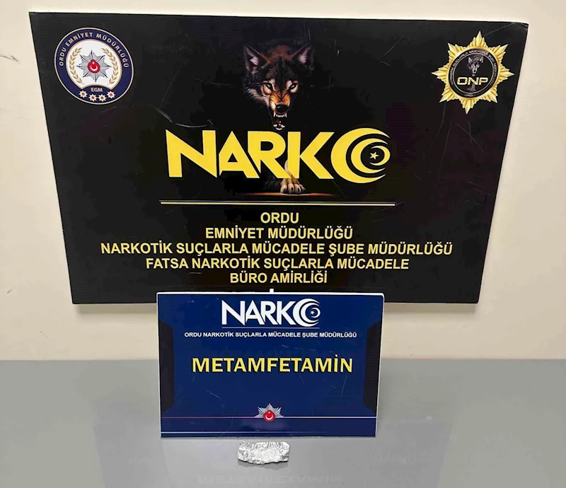 Ordu’da uyuşturucu operasyonlarında 1 tutuklama
