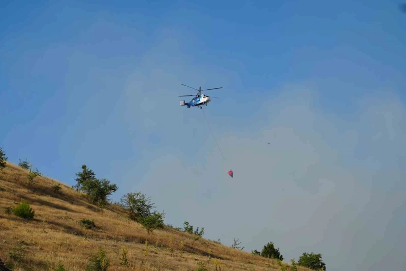 Balıkesir’deki orman yangınlarına havadan ve karadan müdahale sürüyor
