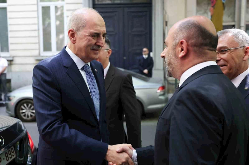 TBMM Başkanı Kurtulmuş, Belçika Diyanet Vakfı’nı ziyaret etti
