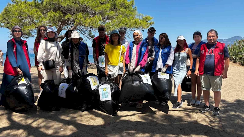 Muğla’da gönüllü gençlerden ekolojik sistemde farkındalık
