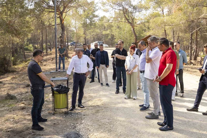 Seçer, Emirler Orman Parkı Piknik Alanında incelemelerde bulundu
