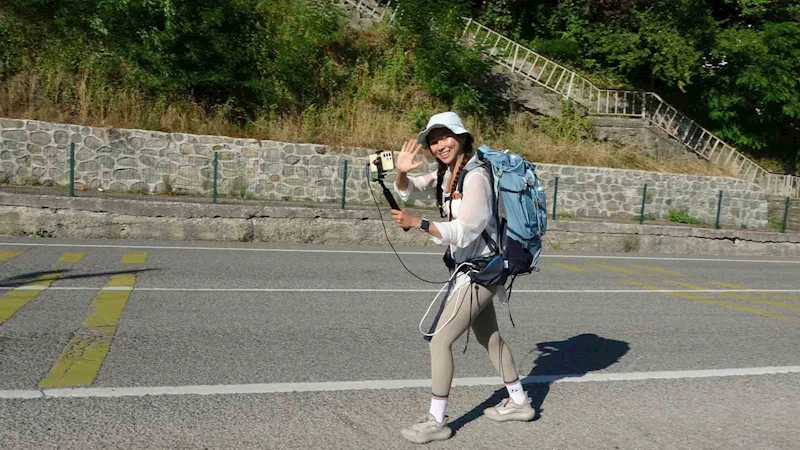 Türkiye’yi dolaşan Güney Koreli gezgin, Ordu’ya ulaştı: 