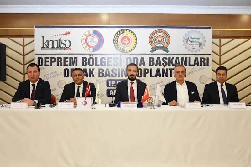 Depremden etkilenen illerden ortak çağrı
