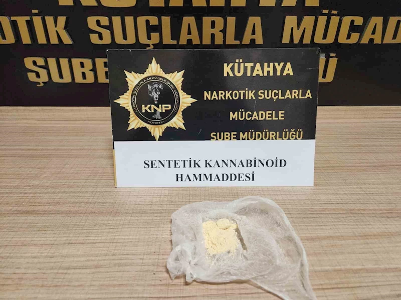 Kütahya’da uyuşturucu operasyonu, 1 kişi tutuklandı
