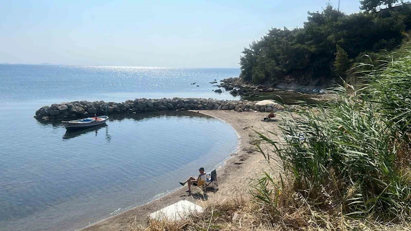 Burhaniye’de Pelitköy İçmeler Sahili sakinleri kıyı işgaline tepkili
