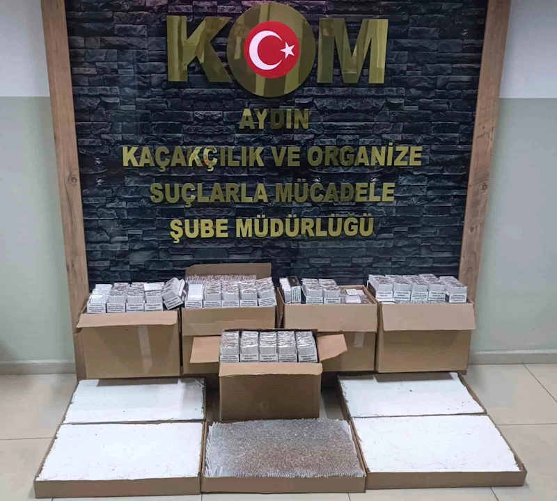 Şüphe üzerine durdurulan araçta, 77 bin adet makaron ele geçirildi
