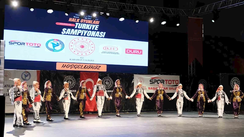 Karaman’da Halk Oyunları Yıldızlar Türkiye Şampiyonası sona erdi
