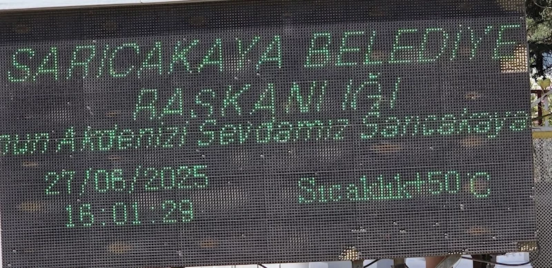 Sarıcakaya’da termometreler 50 dereceyi gösterdi
