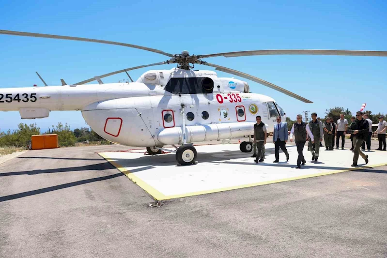 Mersin’de orman yangınlarına karşı 5 helikopter ile 407 araçlı ekip teyakkuzda
