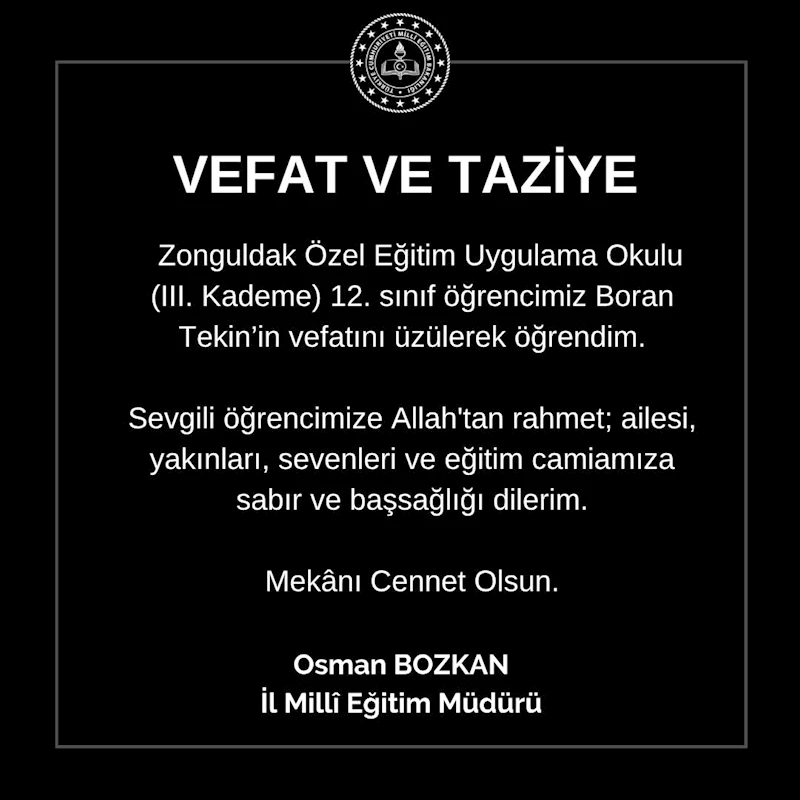 Özel eğitim öğrencisi tedavi gördüğü hastanede hayatını kaybetti
