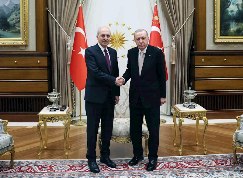 Cumhurbaşkanı Erdoğan, TBMM Başkanı Kurtulmuş’u kabul etti
