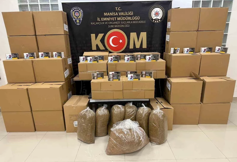Manisa’da kaçak tütün ve içki operasyonu: 5 gözaltı
