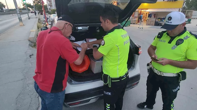 Ayakta zor duruyordu, araç kullanırken yakalandı
