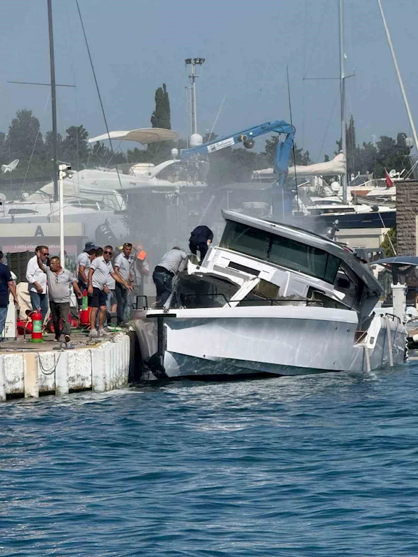 Bodrum’daki marinada patlama: 3 yaralı
