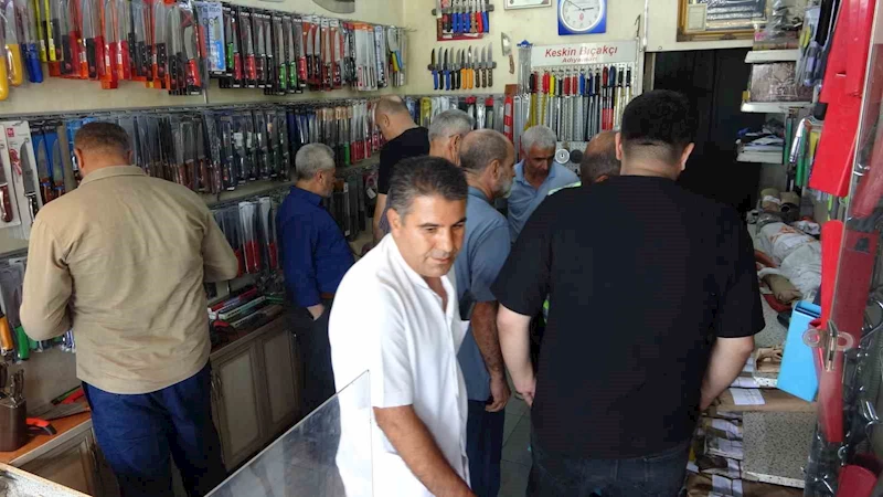 Adıyaman’da bileyicilerde Kurban Bayramı yoğunluğu

