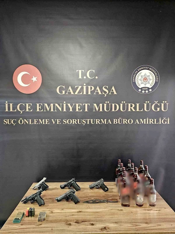 Gazipaşa’da ruhsatsız silah operasyonu
