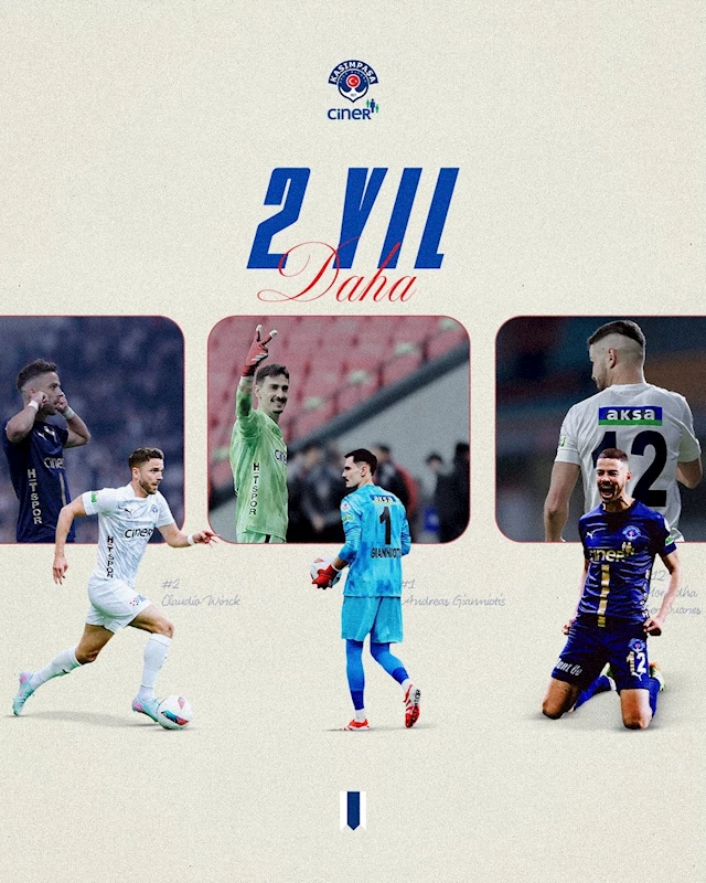 Kasımpaşa, 3 futbolcusuyla yeniden anlaştı
