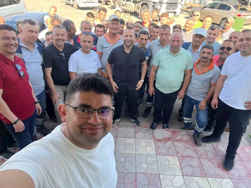Temizlik İşleri Müdürlüğü’nde bayramlaştılar

