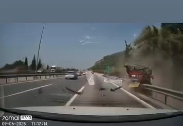 Bariyerlere girip takla attı: 7 yaralı
