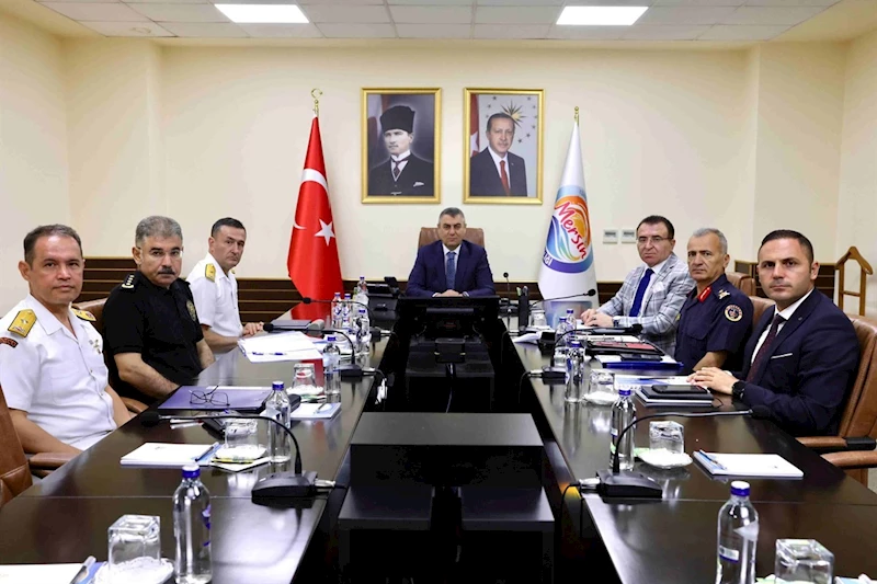 Mersin’de Güvenlik ve Asayiş Değerlendirme Toplantısı yapıldı
