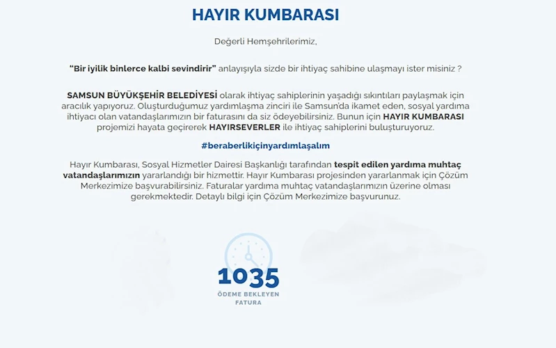 ‘Hayır Kumbarası’ projesi
