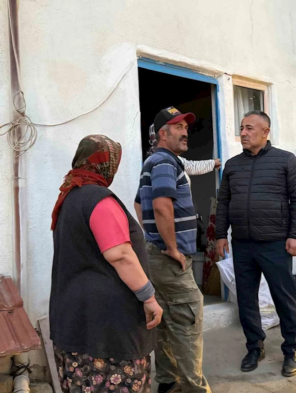 AK Parti heyeti yangın bölgesinde
