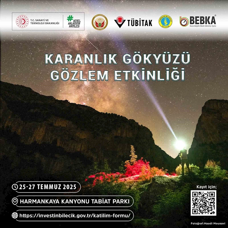 Astronomi gözlemleri için Harmankaya’da buluşacaklar
