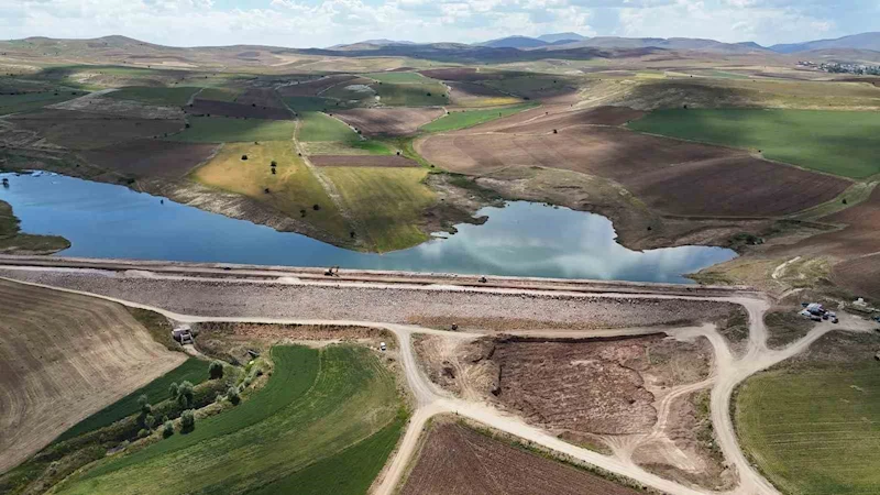 Bayburt Uğrak Göleti inşaatında sona gelindi
