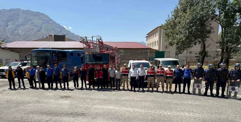 Cezaevinde deprem ve yangın tatbikatı
