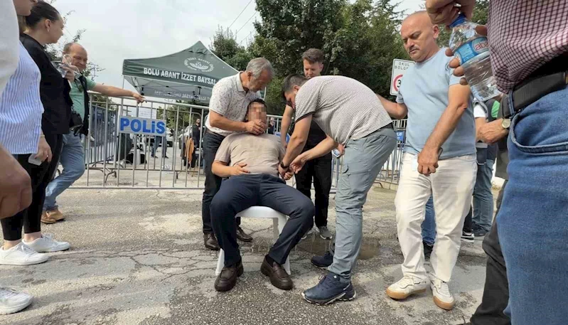 Sanık kürsüsünde bayılan itfaiye erinin kardeşi, duruşma salonunun dışında fenalık geçirdi
