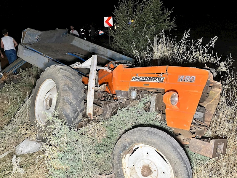 Hafriyat kamyonu traktöre arkadan çarptı: 1 ölü, 1 yaralı
