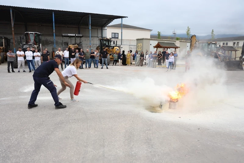 Kartepe Belediyesi’nde yangın tatbikatı
