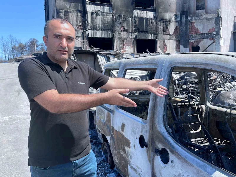 Yangından etkilenen Otokent, enkaz halde yardım bekliyor
