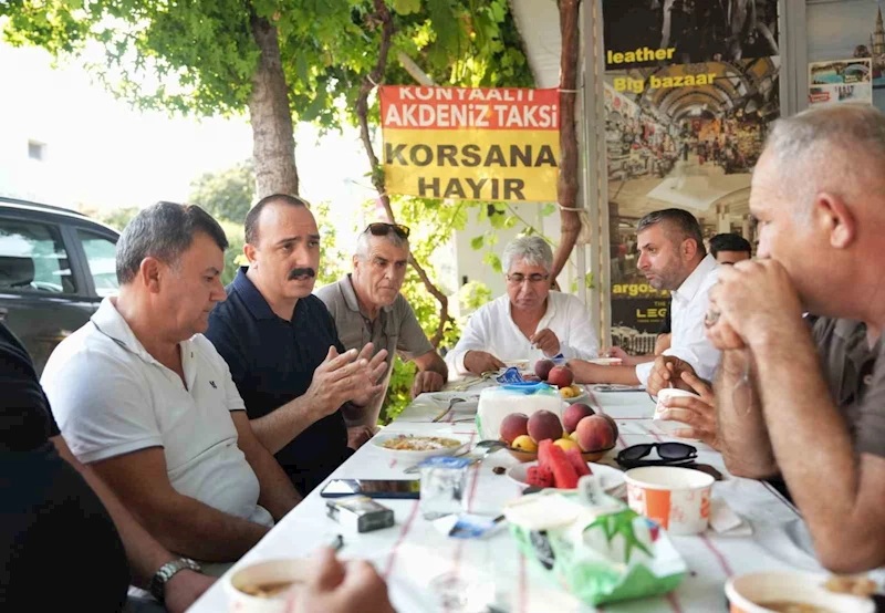 Başkan Kotan taksici esnafına konuk oldu
