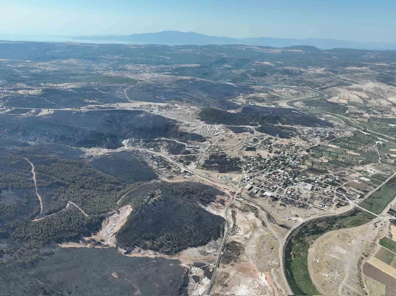 Ayvacık’ta yangın 21 saatin ardından kontrol altına alındı
