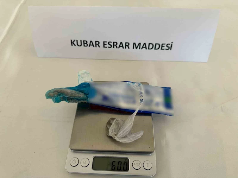 Elazığ’da diş macunu tüpünden esrar çıktı
