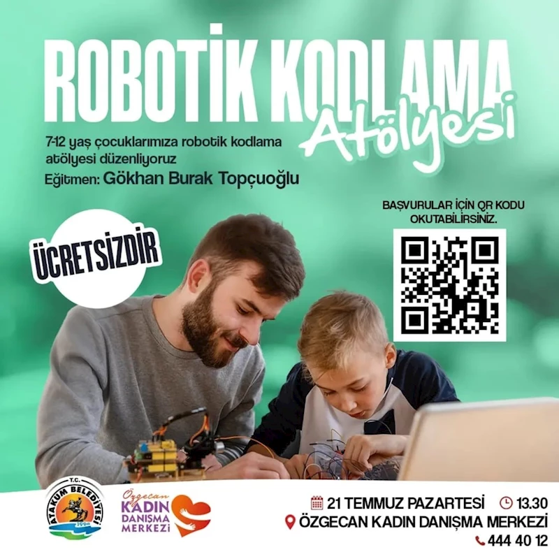 Atakum’da çocuklara yönelik robotik kodlama atölyesi
