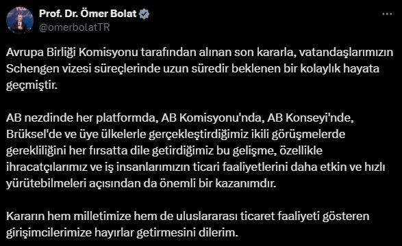 Bakan Bolat: 